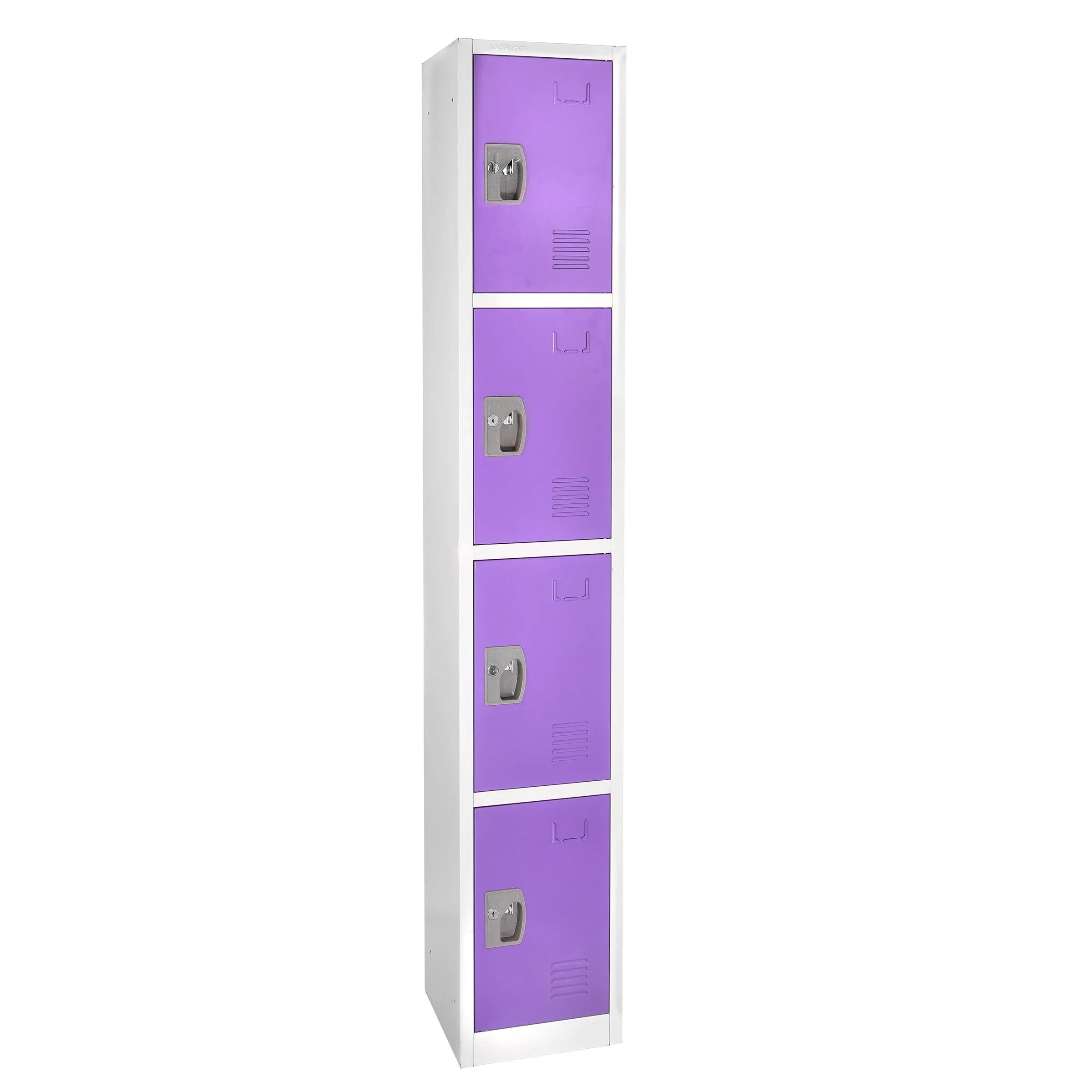 AdirOffice Large - Locker - 4 doors - 8 hooks - purple