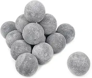 Skyflame Ceramic Fire Balls, Set Of 15 Round Fire Stones Set For Indoor And ...