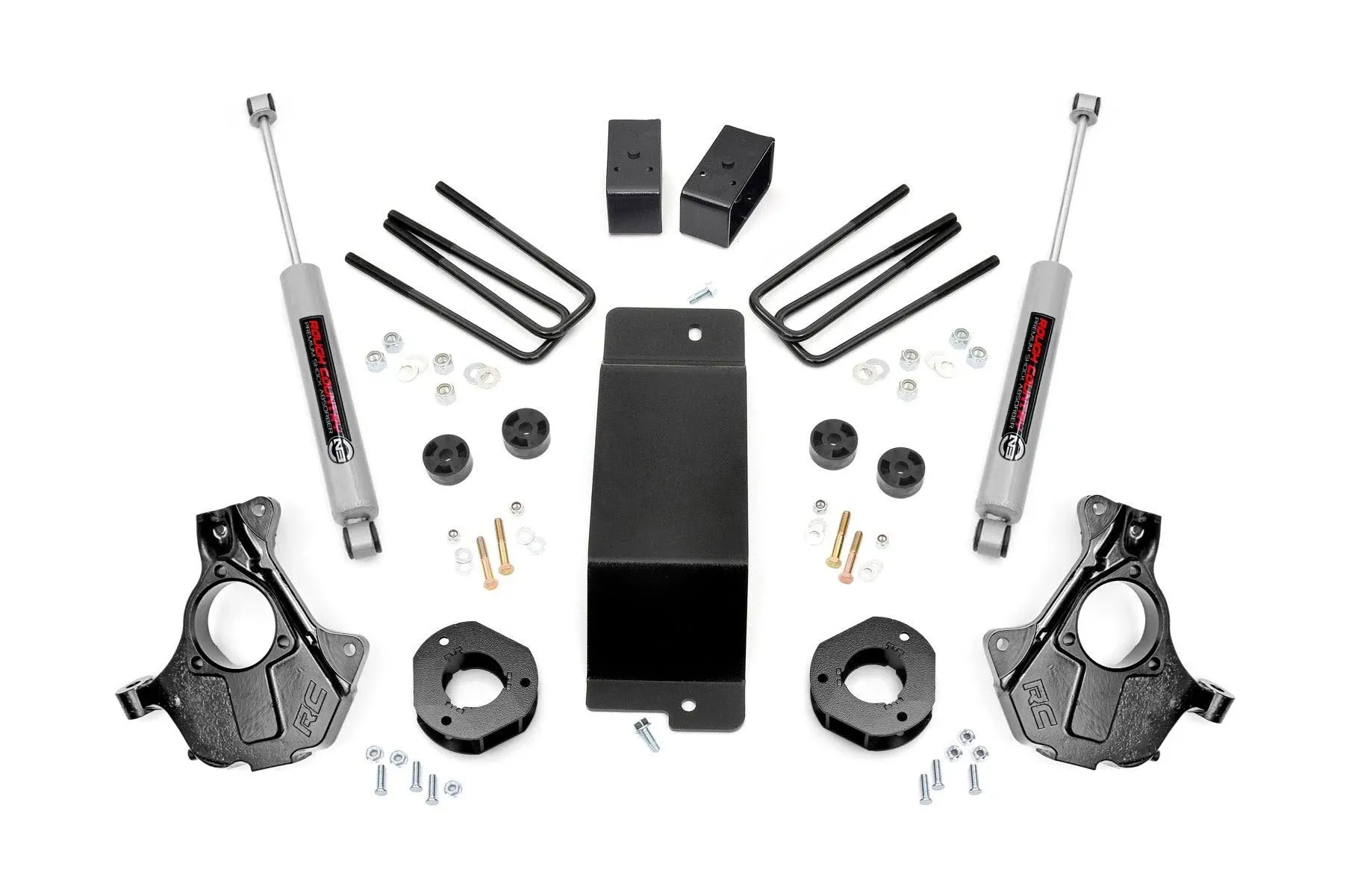 Rough Country 3.5 inch Suspension Lift Knuckle Kit 07-13 Silverado/Sierra 1500 ...