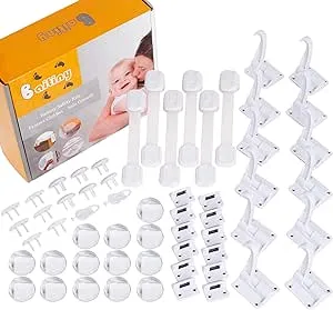 Baby Proof Kit, 83 Packs Baby Proofing Kit Essentials Child Proofing Appliance with Cabinet Locks, Corner Guards and Outlet Covers Baby Safety Products - All-in-one Super Value Child Proof Kit