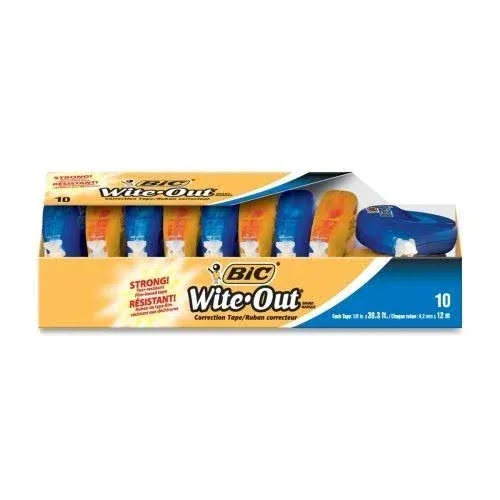 BIC Wite-Out EZ CORRECT Correction Tape (WOTAP10)