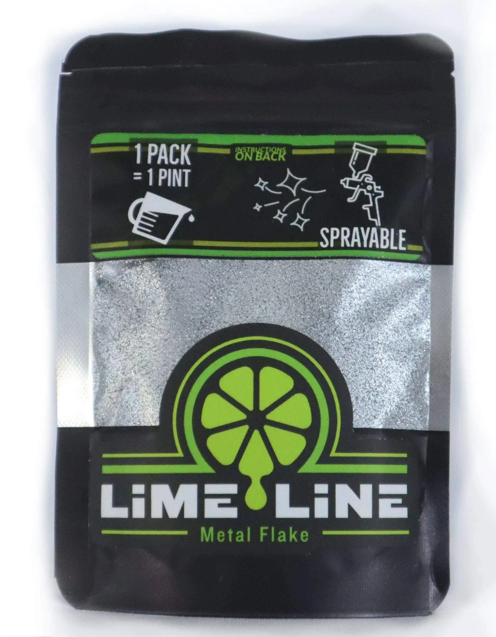 Lime Line Sprayable Automotive Metal Flake for Custom Paint