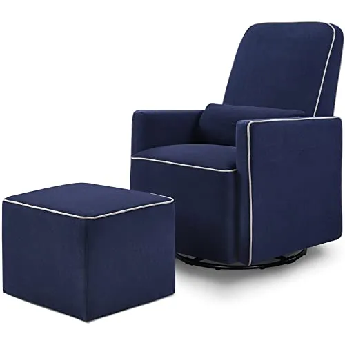 DaVinci Olive Glider with Ottoman Dark Grey