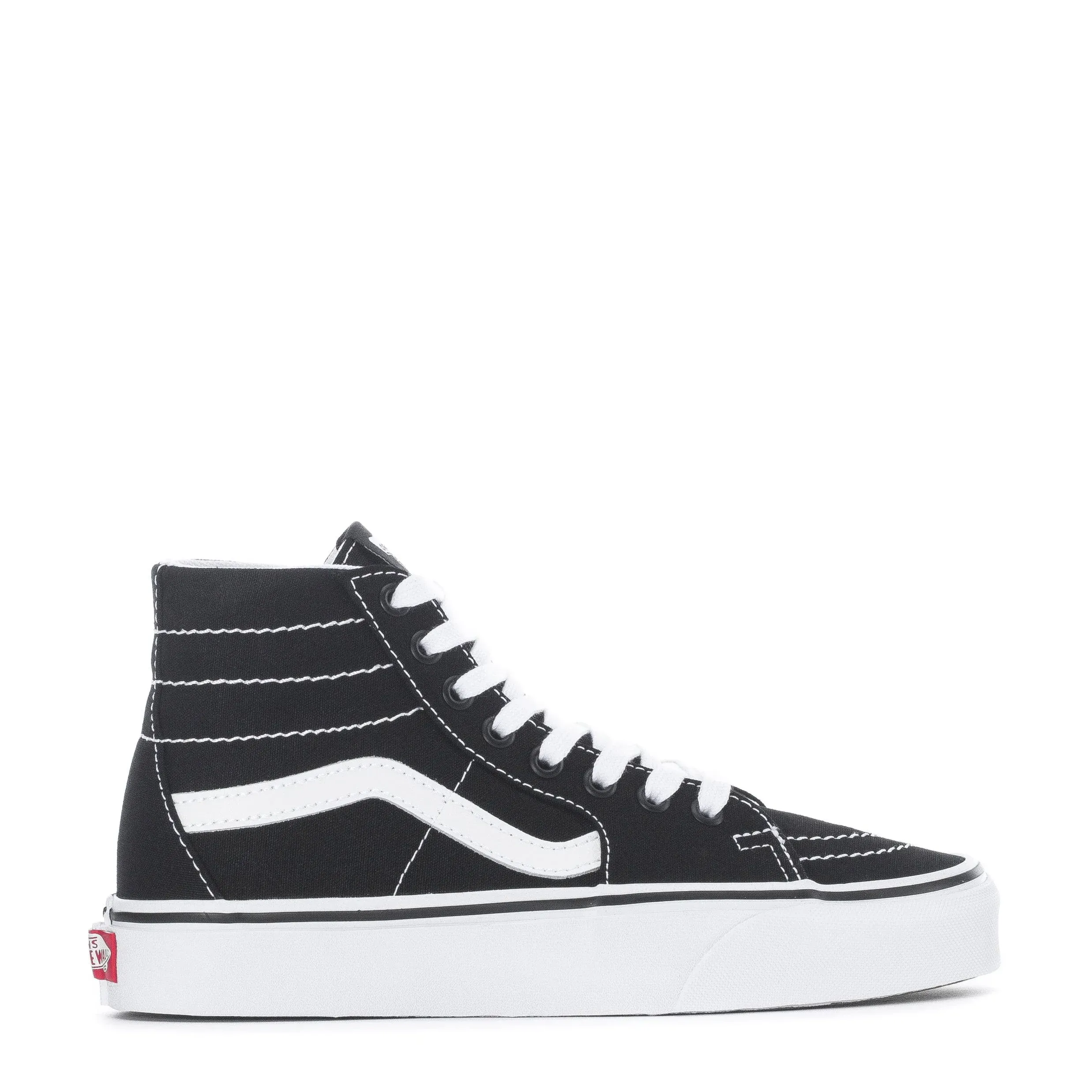 Vans Canvas Sk8-Hi Tapered (Black/True White) Women's 6