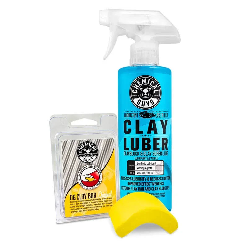 Chemical Guys CLY_113 OG Clay Bar & Luber Synthetic Lubricant Kit