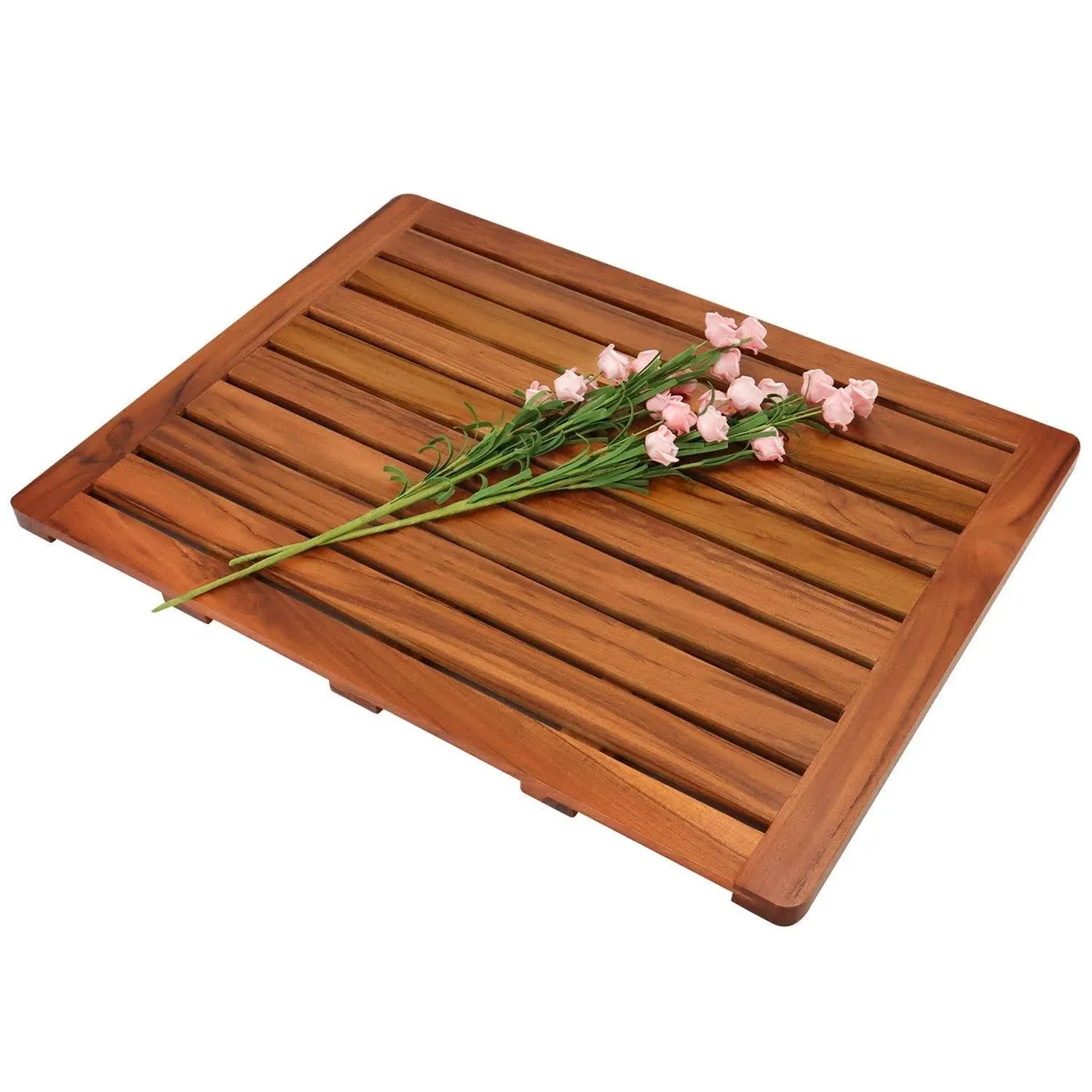 Utoplike 24x18" Teak Wood Bath Mat