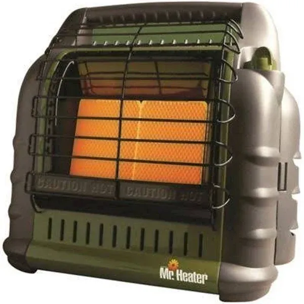 Mr. Heater MH18B 4,000-18,000 BTU Green Big Buddy Portable Liquid Propane Heater