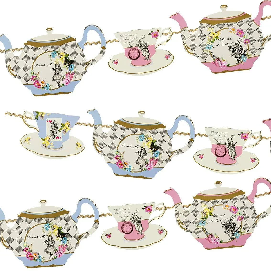 Talking Tables - Truly Alice Teapot Bunting