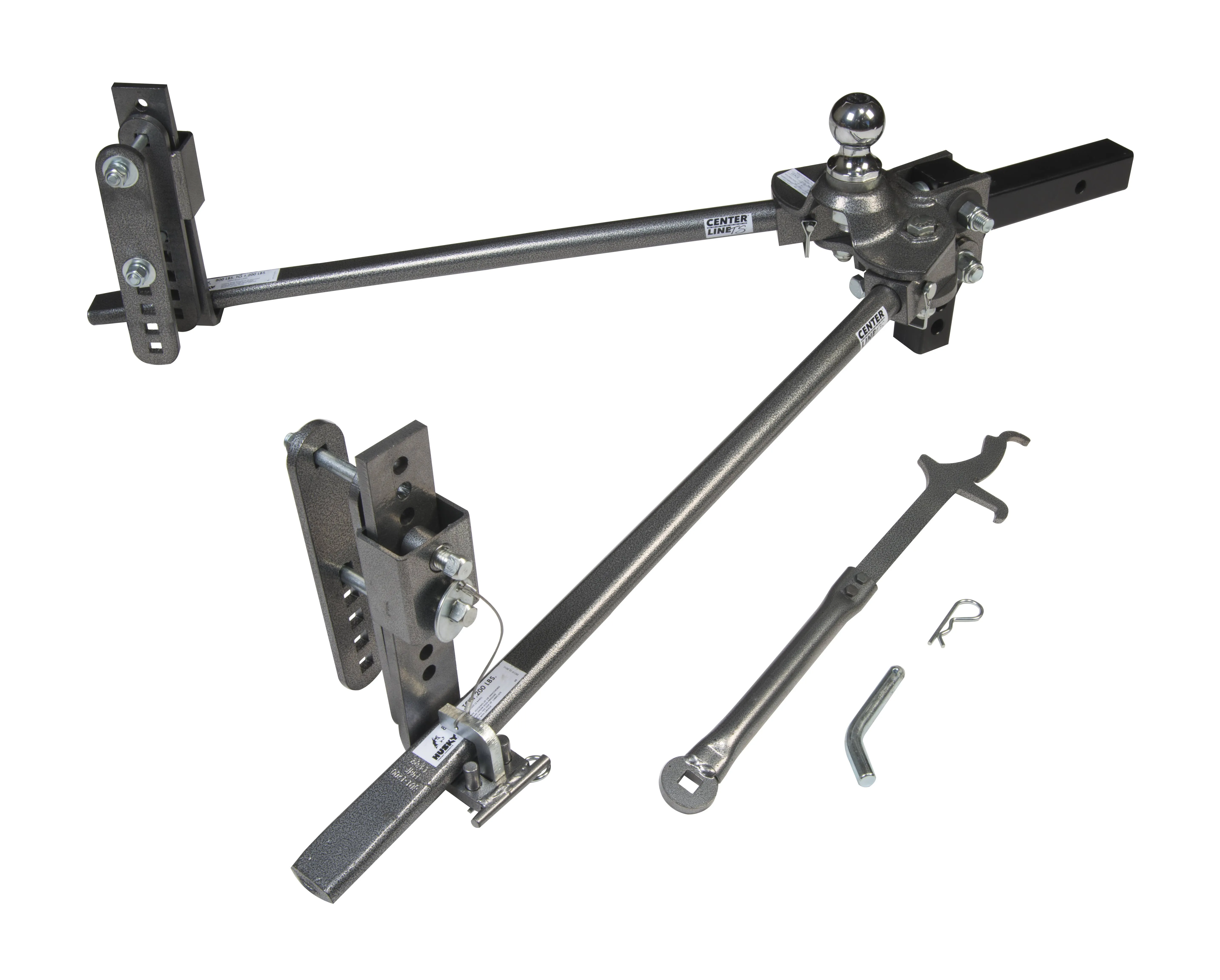 Husky 32216 Center Line TS with Spring Bars - 400 lb. to 600 lb. Tongue Weight Capacity (2-5/16" Ball) For Trailer