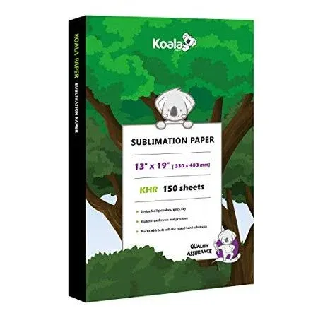 Koala Sublimation Paper 13x19 150 Sheet for Inkjet Heat Transfer Cotton Poly Mug  | eBay