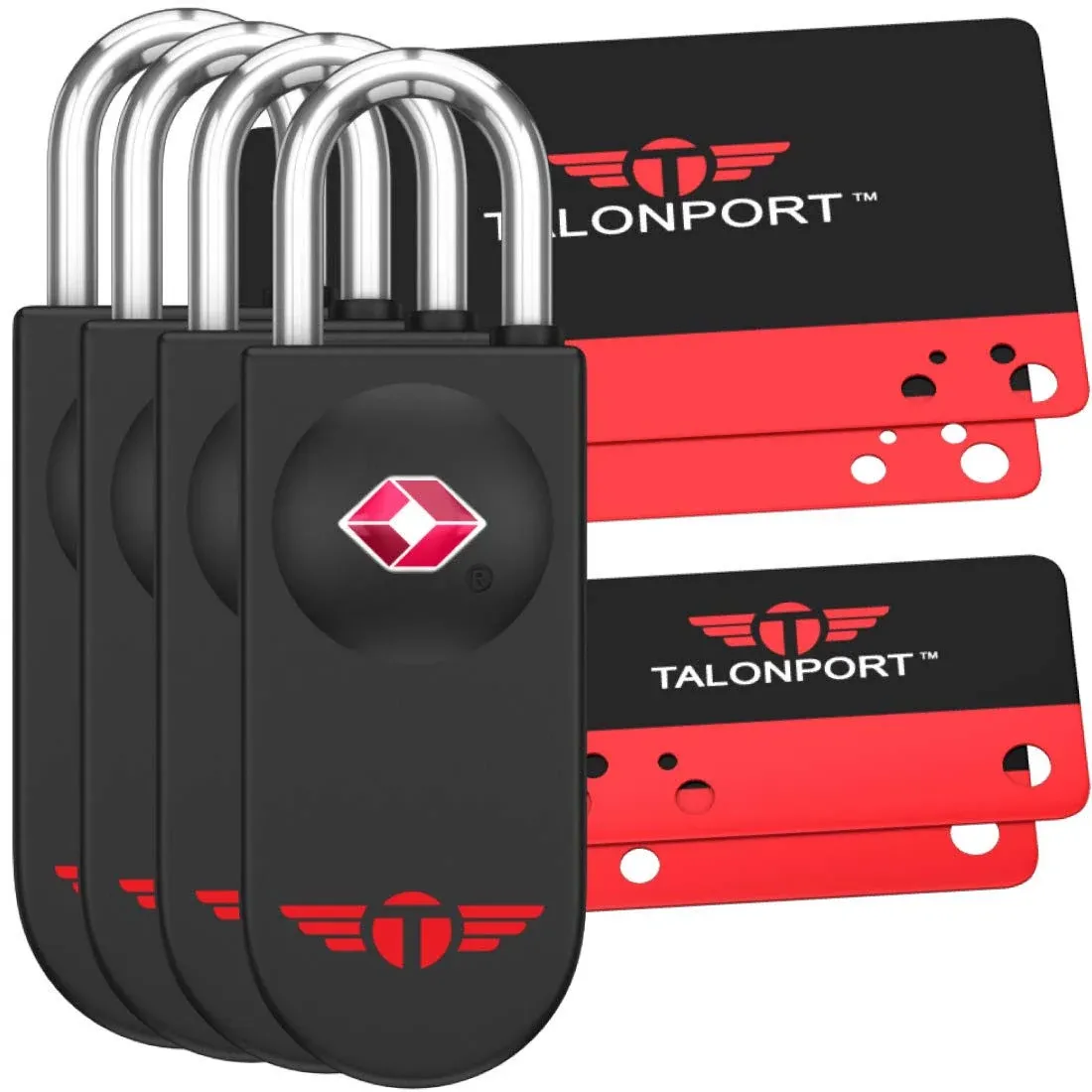 Keyless TSA Approved Luggage Locks with Lifetime Card Keys &amp; No Combo to Forget