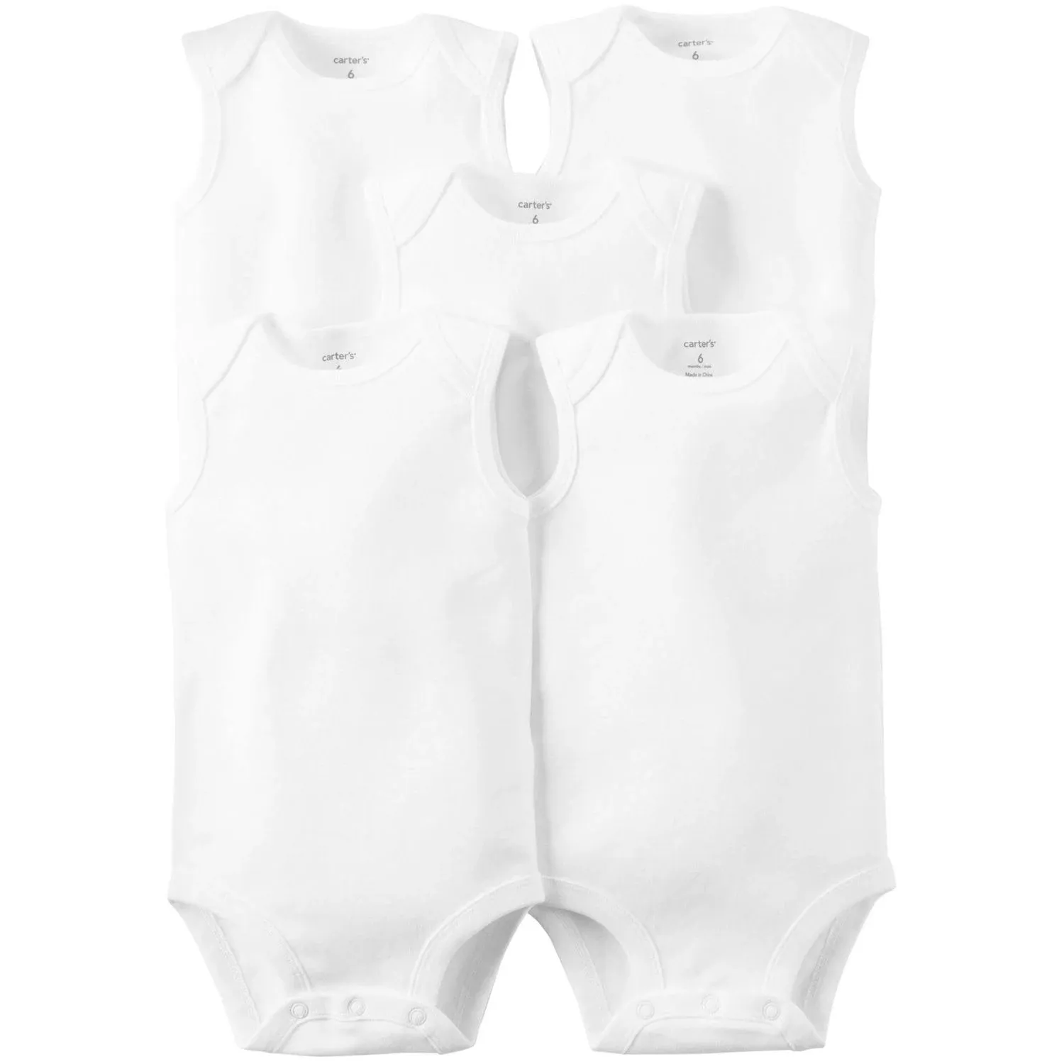 Carter's Unisex Baby 5-Pack Sleeveless Bodysuits