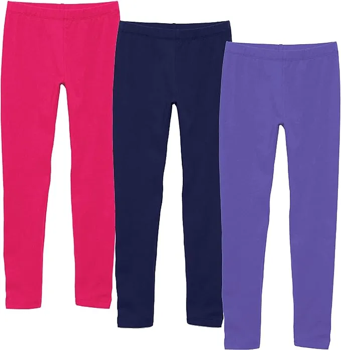 KIDPIK Girls Leggings 3-Pack | Great Basics Everyday Wear