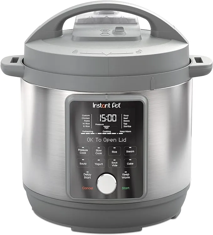 Instant Pot - 6QT Duo Plus Multi-Use Pressure Cooker with Whisper-Quiet Steam Release - Gray