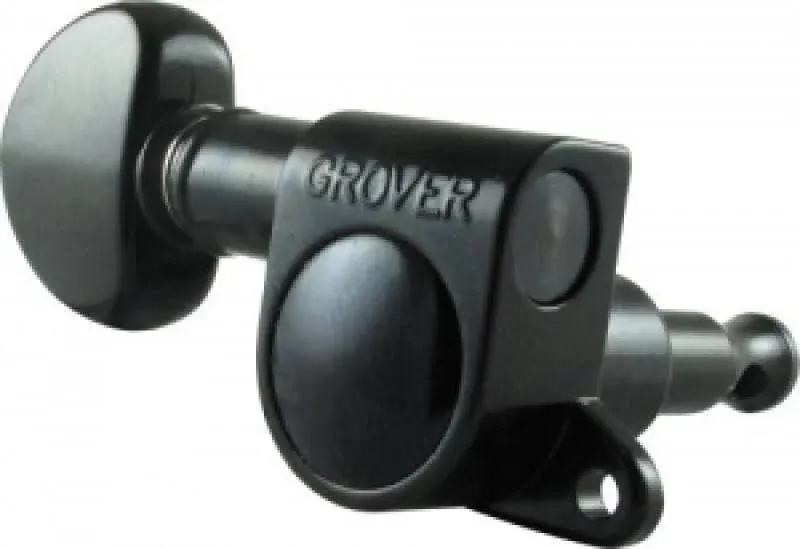 Grover 6 In Line Left Hand Mini Rotomatics Black Chrome