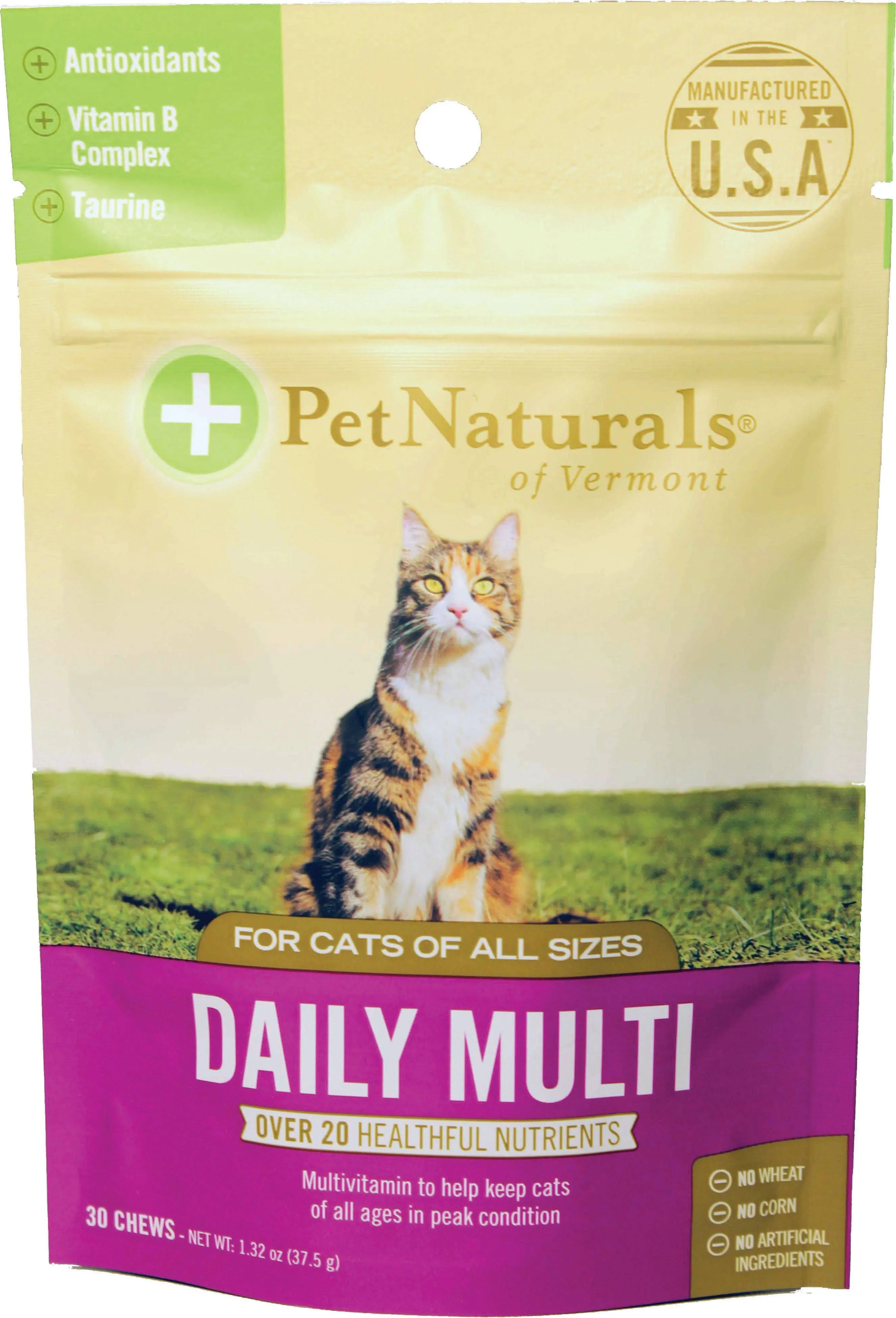 Pet Naturals of Vermont Daily Multi Chews for Cats - 30 count, 1.32 oz pouch