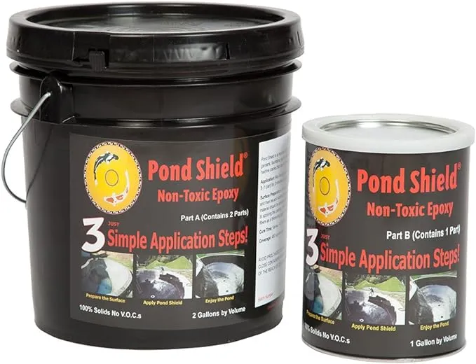 Pond Armor SKU-SKYBLUE-3GA Non-Toxic Pond Shield Epoxy Paint, 3-Gallon, Sky Blue