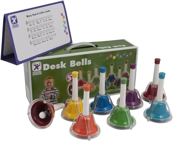 West Music Diatonic 8-note Combined Handbells Deskbells Set