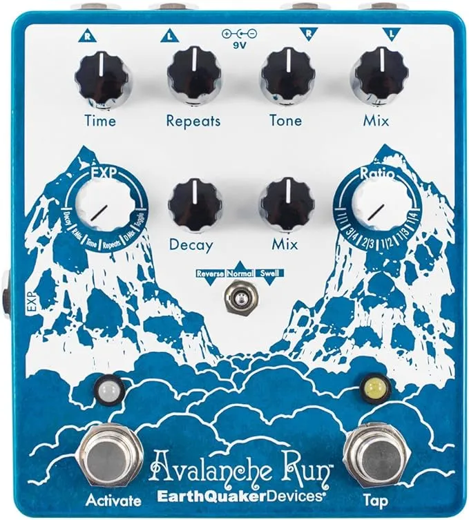 EarthQuaker Devices Avalanche Run Stereo Delay & Reverb, V2