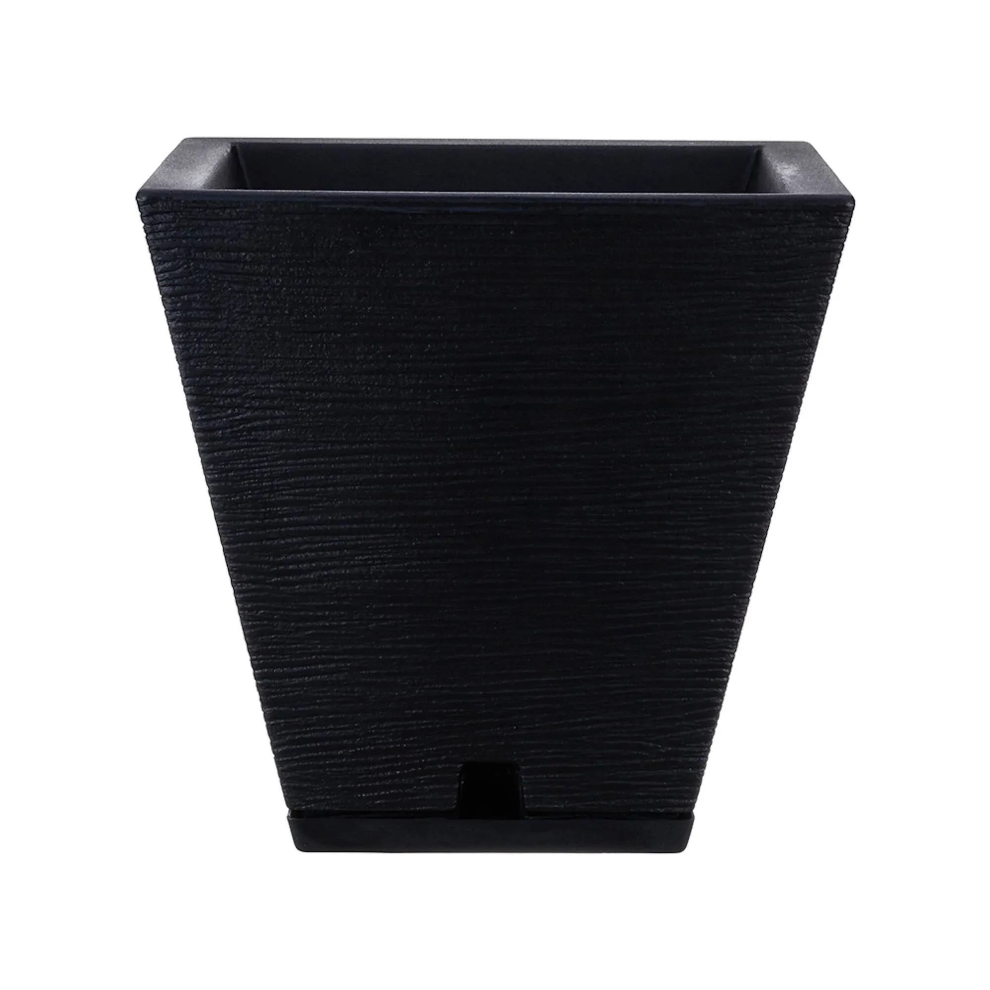 Floridis Zurique Small Black Resin Planter Bowl