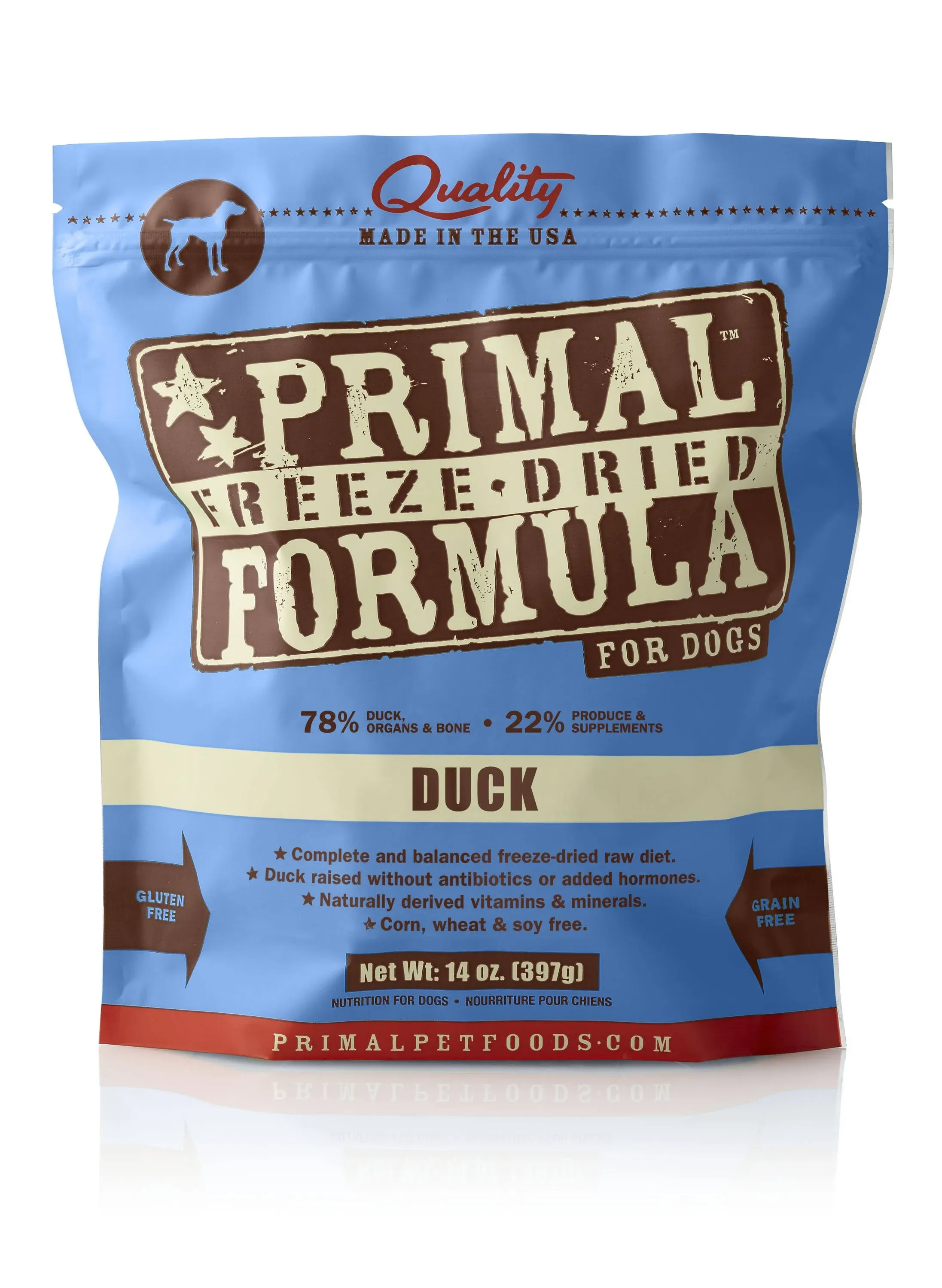 Primal Duck Formula Nuggets Grain-Free Raw Freeze-Dried Dog Food