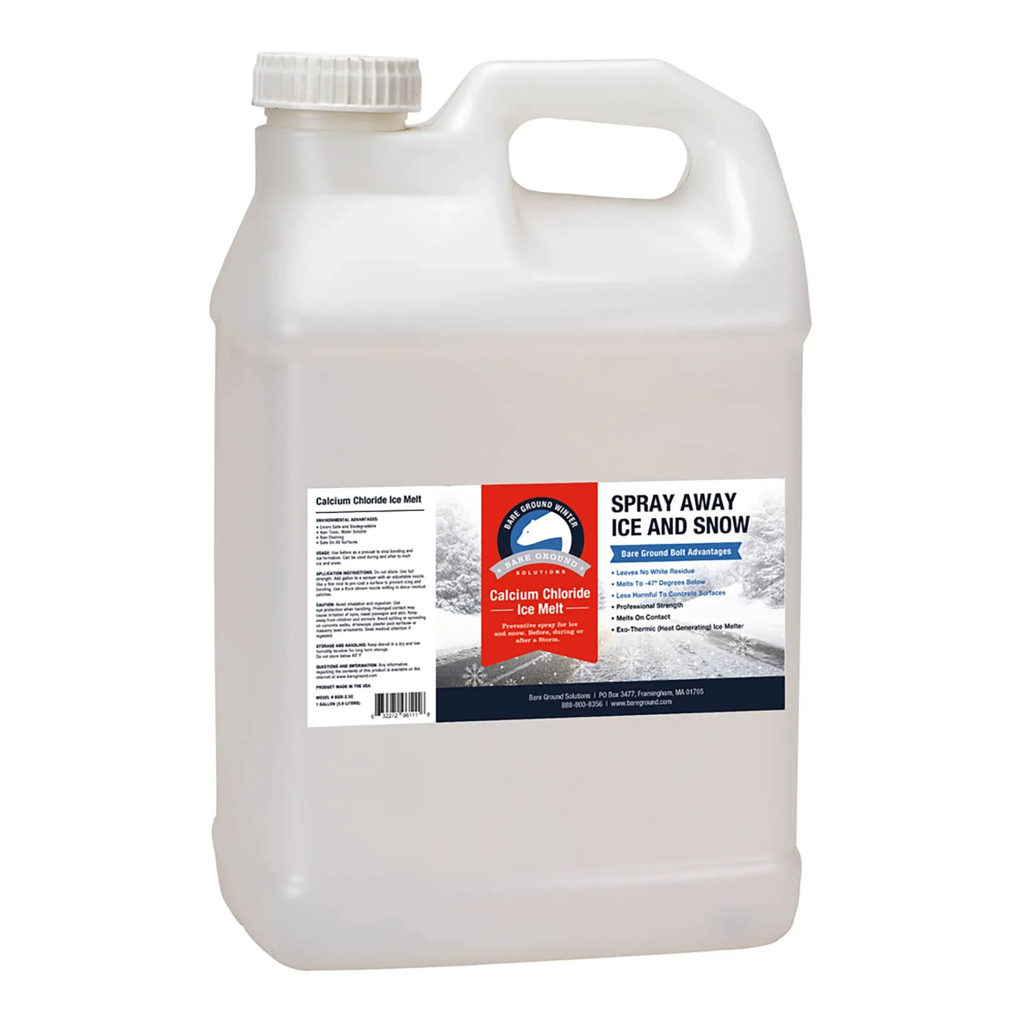 Bare Ground BGB-2.5C Bolt Liquid Calcium Chloride (2.5 Gallon)