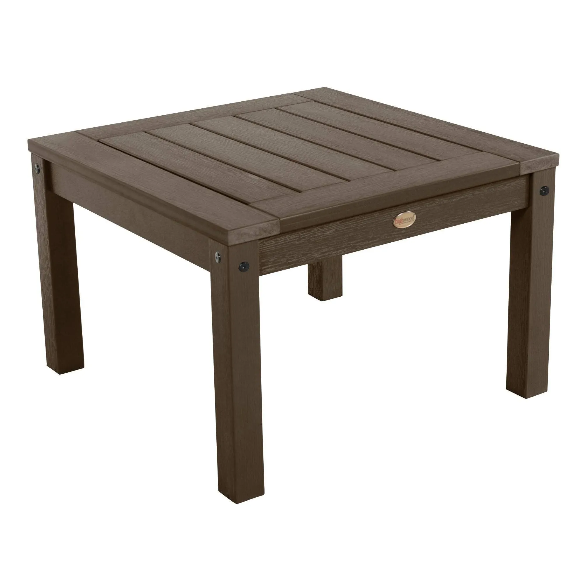 highwood® Pocono Deep Seating Patio Side Table - Coastal Teak