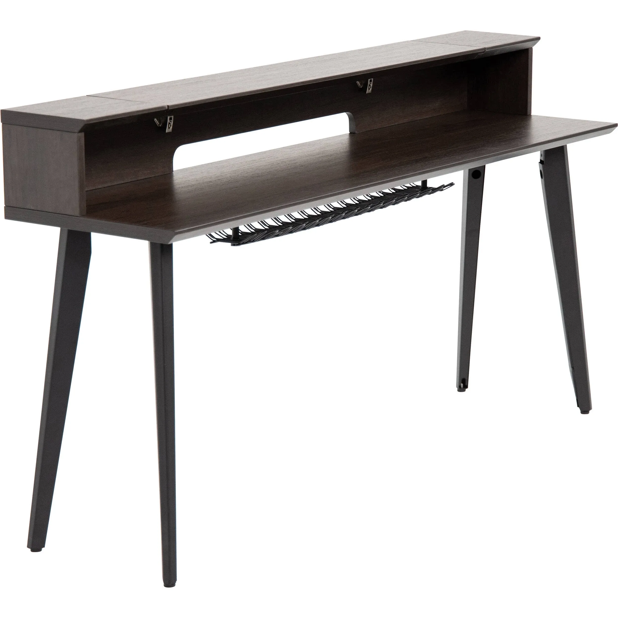 Gator GFW-ELITEKEYTBL88-BRN Brown Elite Furniture Series 88-Note Keyboard Table