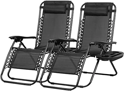 Best Choice Products Set of 2 Zero Gravity Lounge Chair Recliners