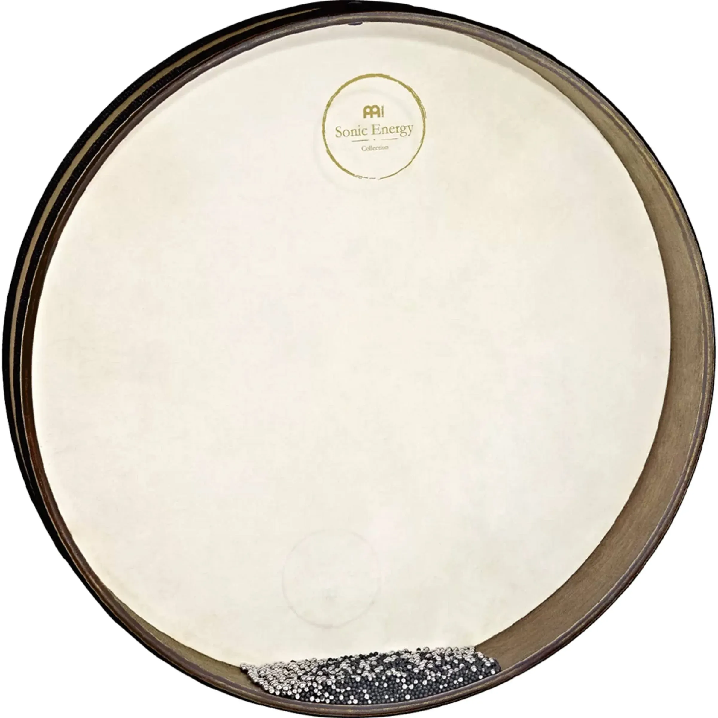 Sonic Energy Ocean Wave Drum – 16“ Sea Drum – Wave sound for meditation, yoga, sound journeys, percussion – Ocean drum with two heads – Siam oak, brown (WD16WB)