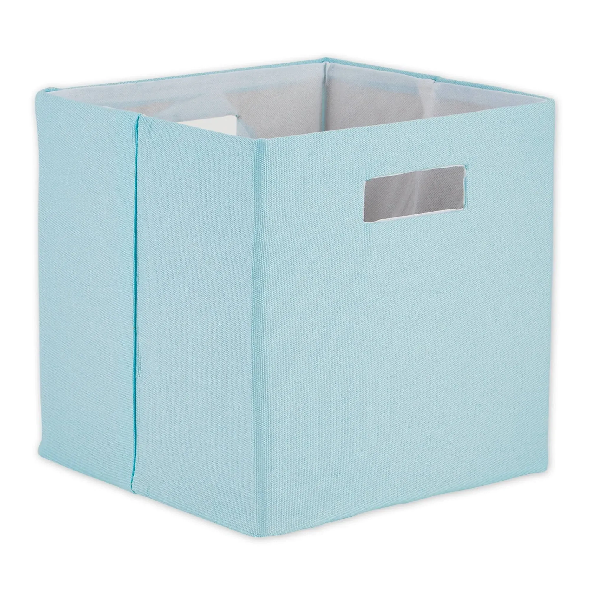 DII Polyester Cube Solid Robin's Egg Blue Square Fabric 11x11x11