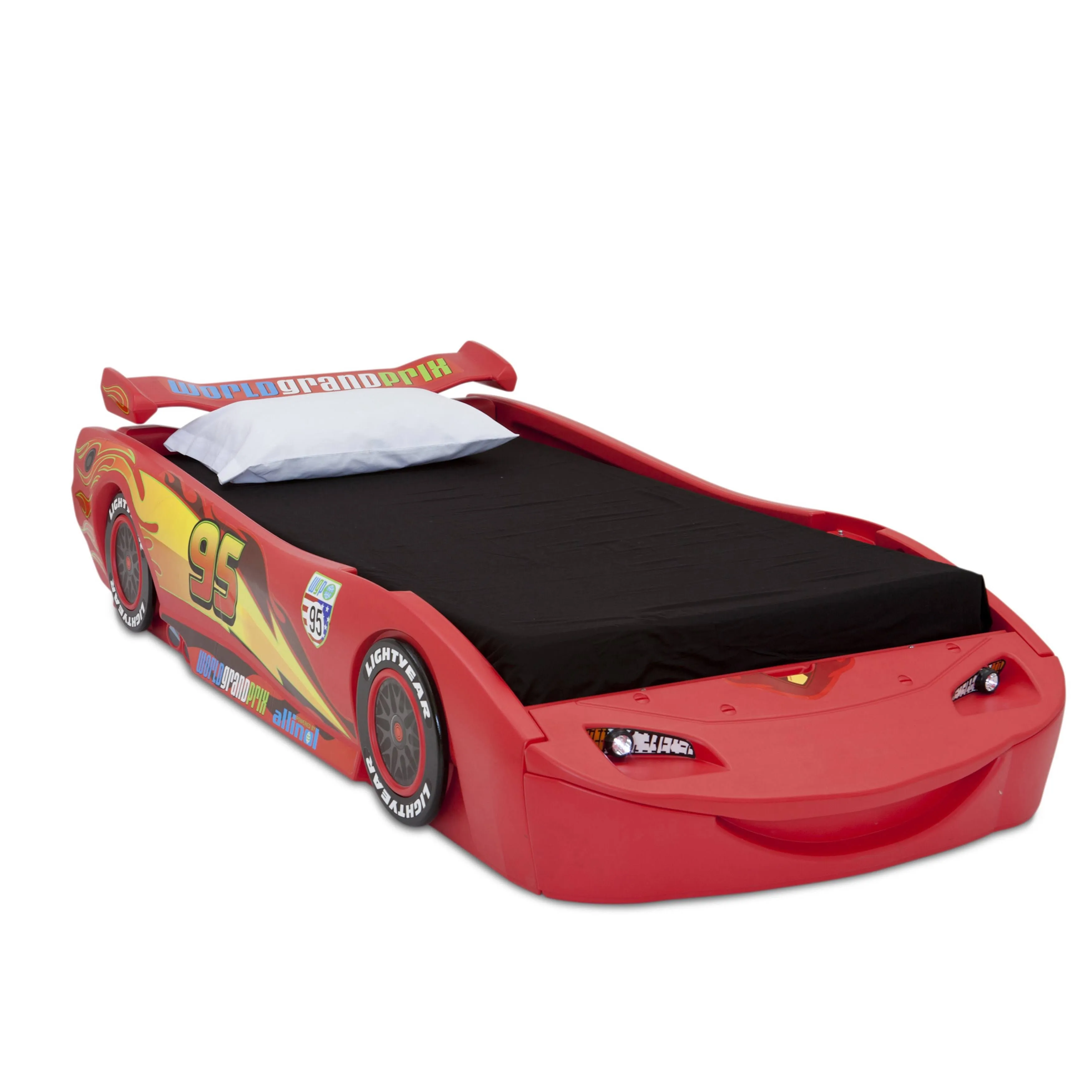 Disney/Pixar Cars Lightning McQueen Twin Bed by Delta Children