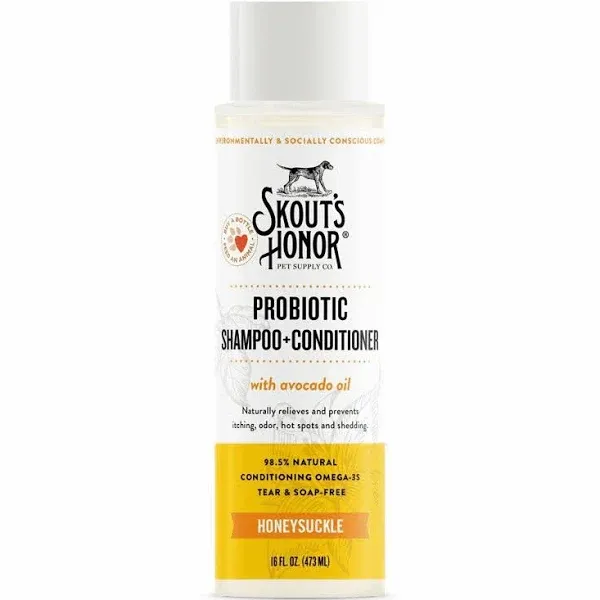 Skout's Honor Probiotic Shampoo and Conditioner Honeysuckle