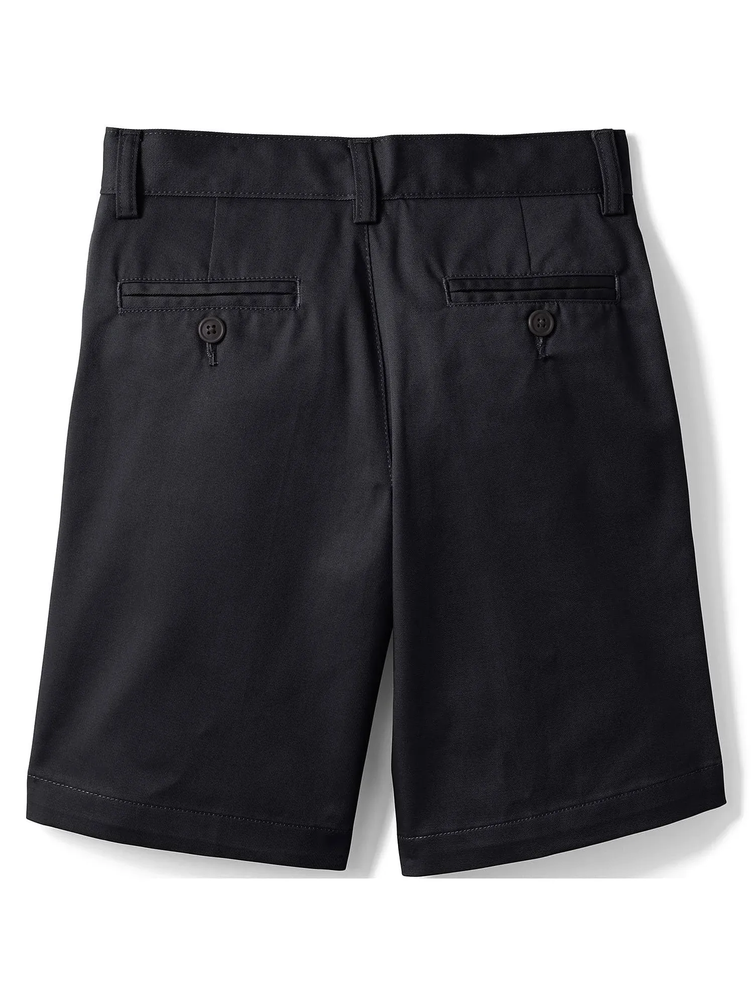 Lands' End School Uniform Boys Plain Front Blend Chino Shorts - 6 - Classic Navy