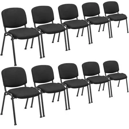 Giantex Conference Room Chairs, Stackable Office Guest Chairs w/Upholstered Back ...