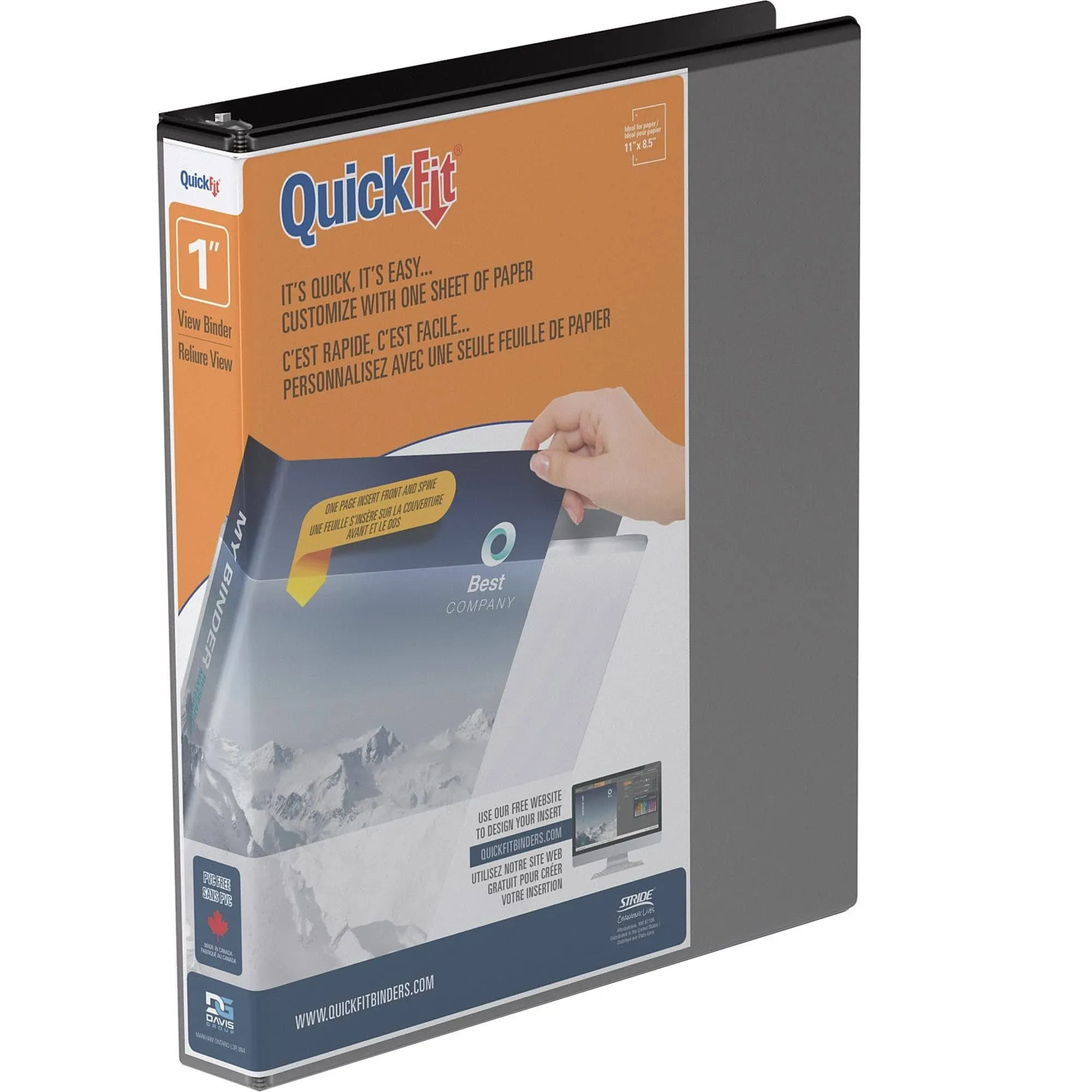 Stride&reg; QuickFit&reg; View Binders - D-Ring