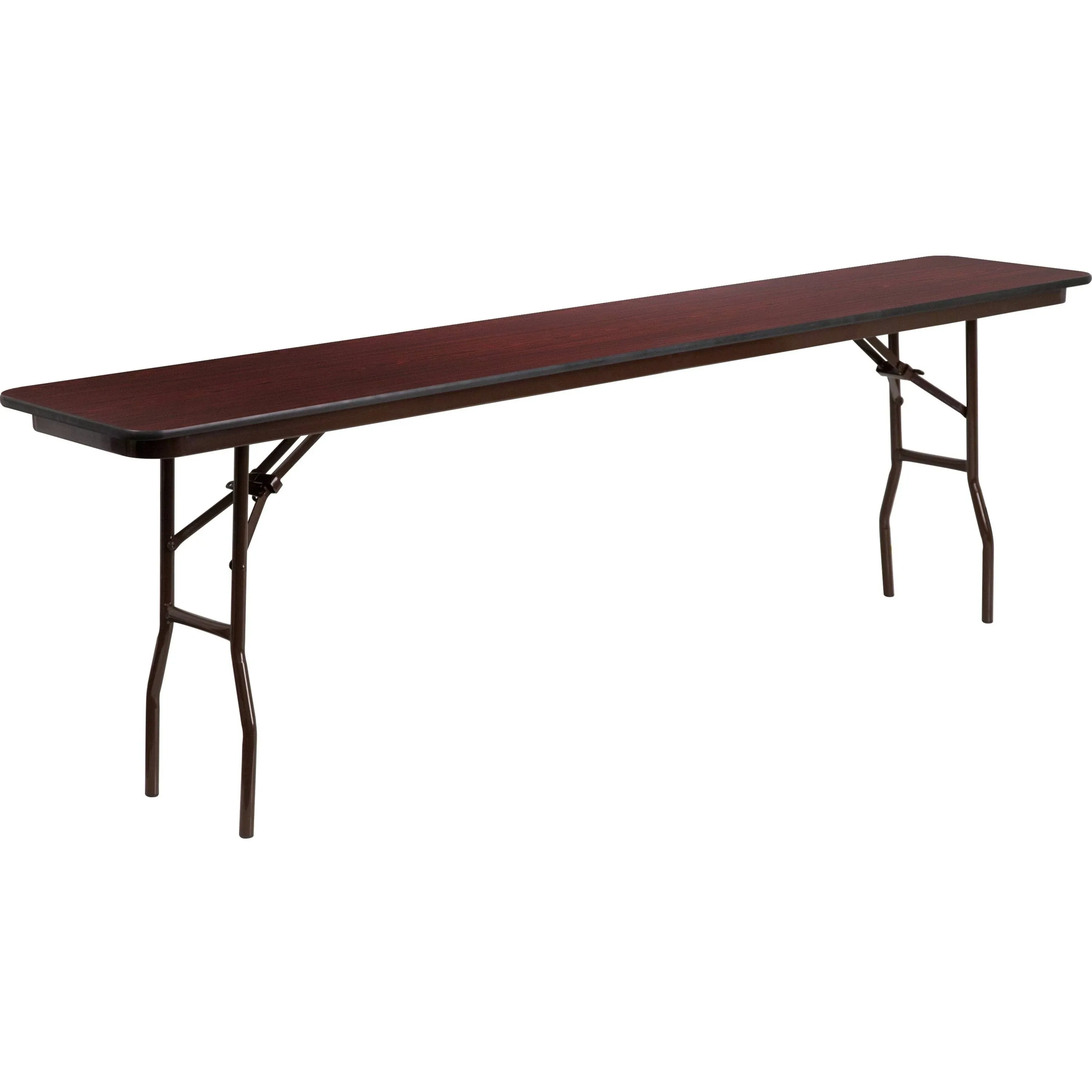 Flash Furniture Frankie 8-Foot Mahogany Melamine Laminate Folding Training Table