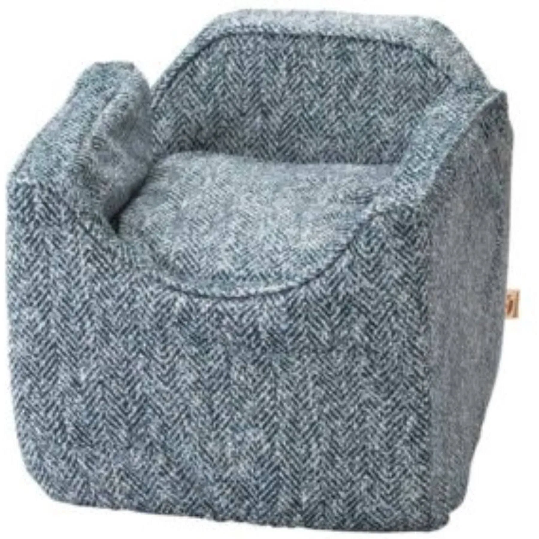 Snoozer Dog Car Seat, Lookout I Dog Booster Car Seat for Small Dogs Under 25lbs, Size: Medium, Fabric: Palmer Indigo, Pet Car Seat to Alleviate Car Sickness for Dogs, Removable Machine Washable Cover