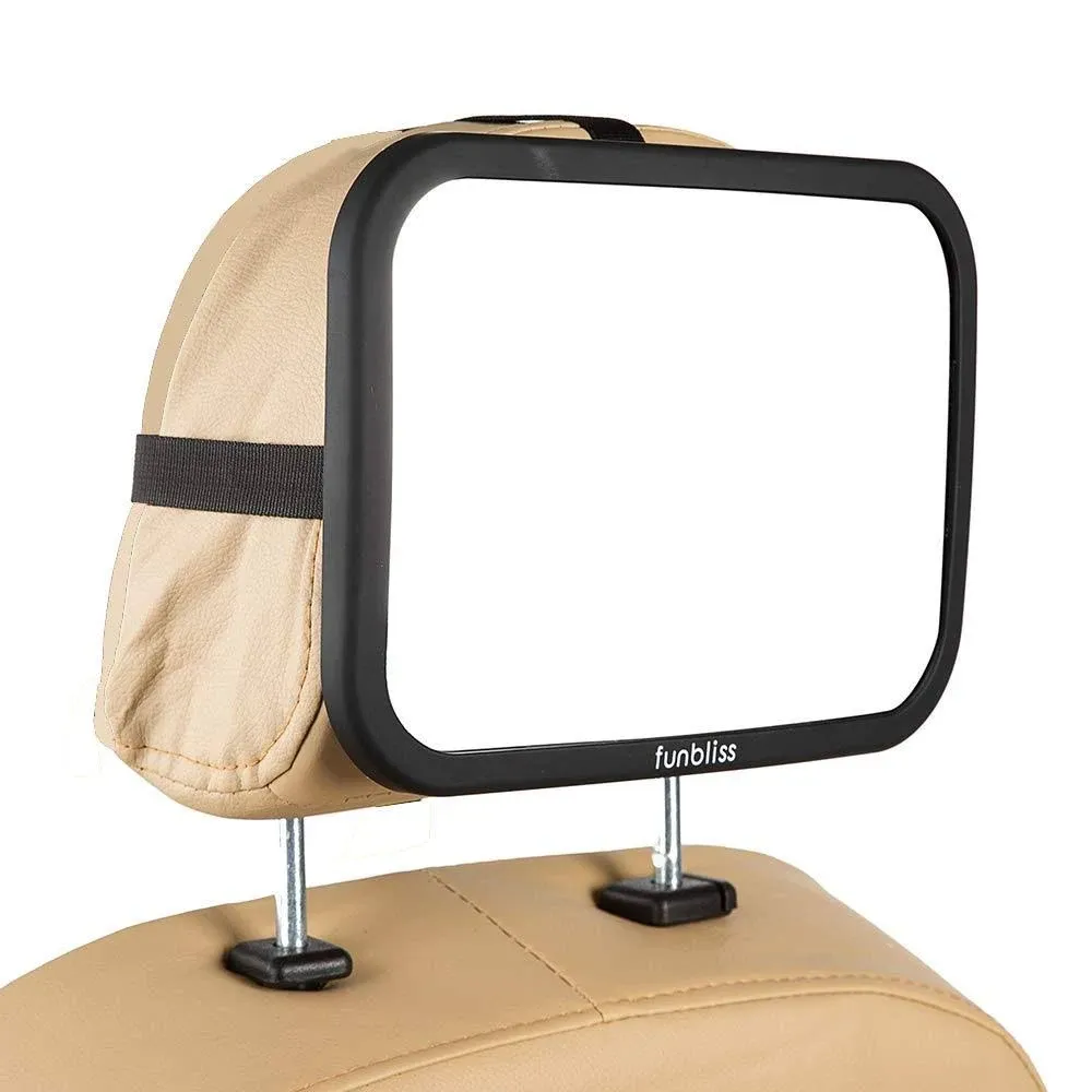 Baby Car Mirror Most Stable Backseat Mirror with Premium Matte Finish-Super C...