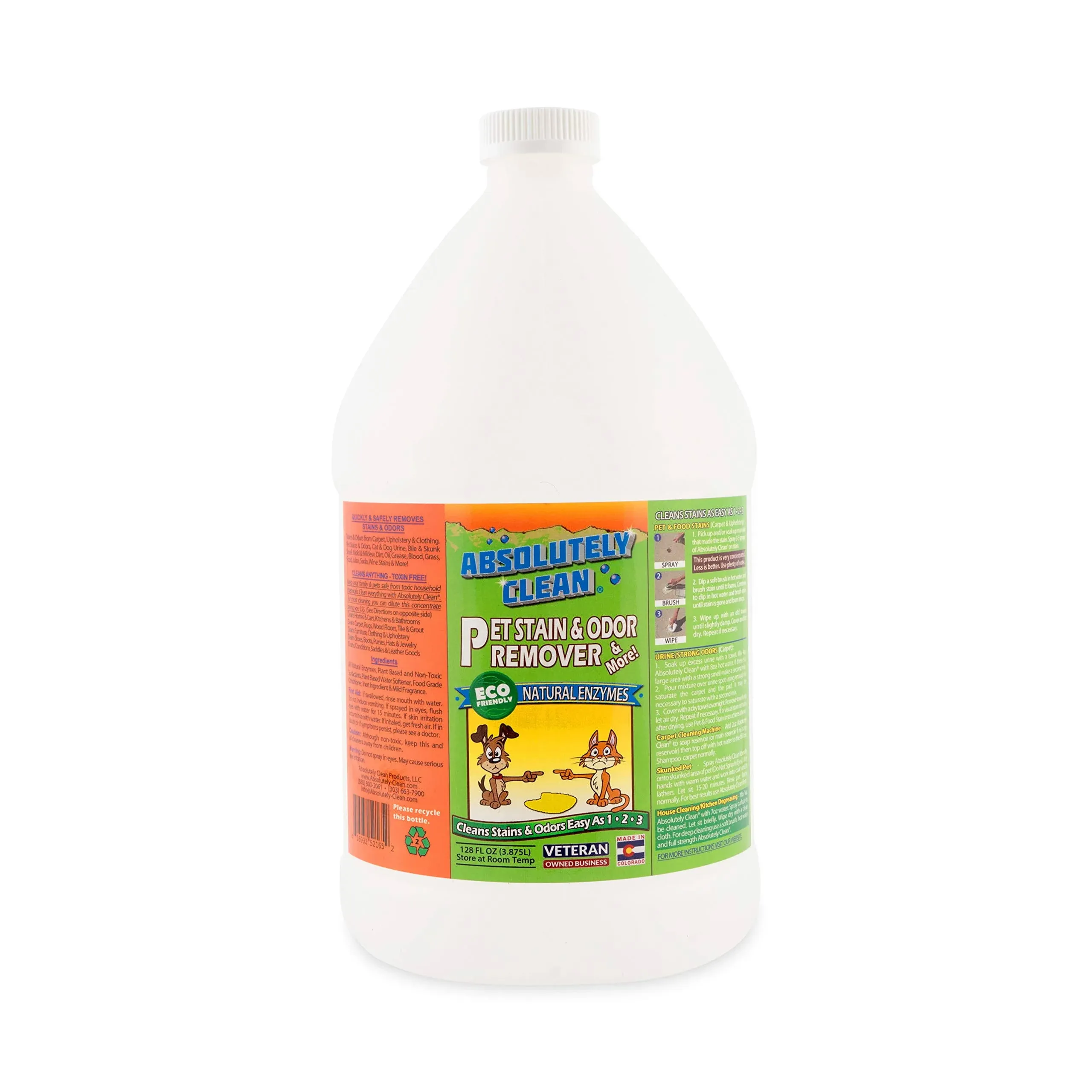 Absolutely Clean Amazing Pet Odor Eliminator for Home, Professional Strength ...