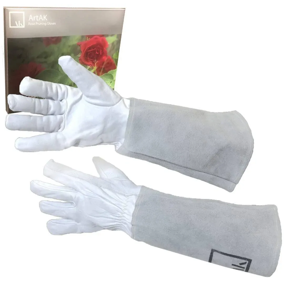 Artak Rose Pruning Gloves Garden Gloves Long Gardening Gloves for Women Leather ...