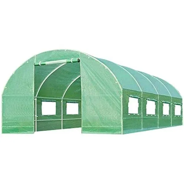 Greenhouse Walk-In Green House Greenhouse Kit with Observation Windows for Outdo