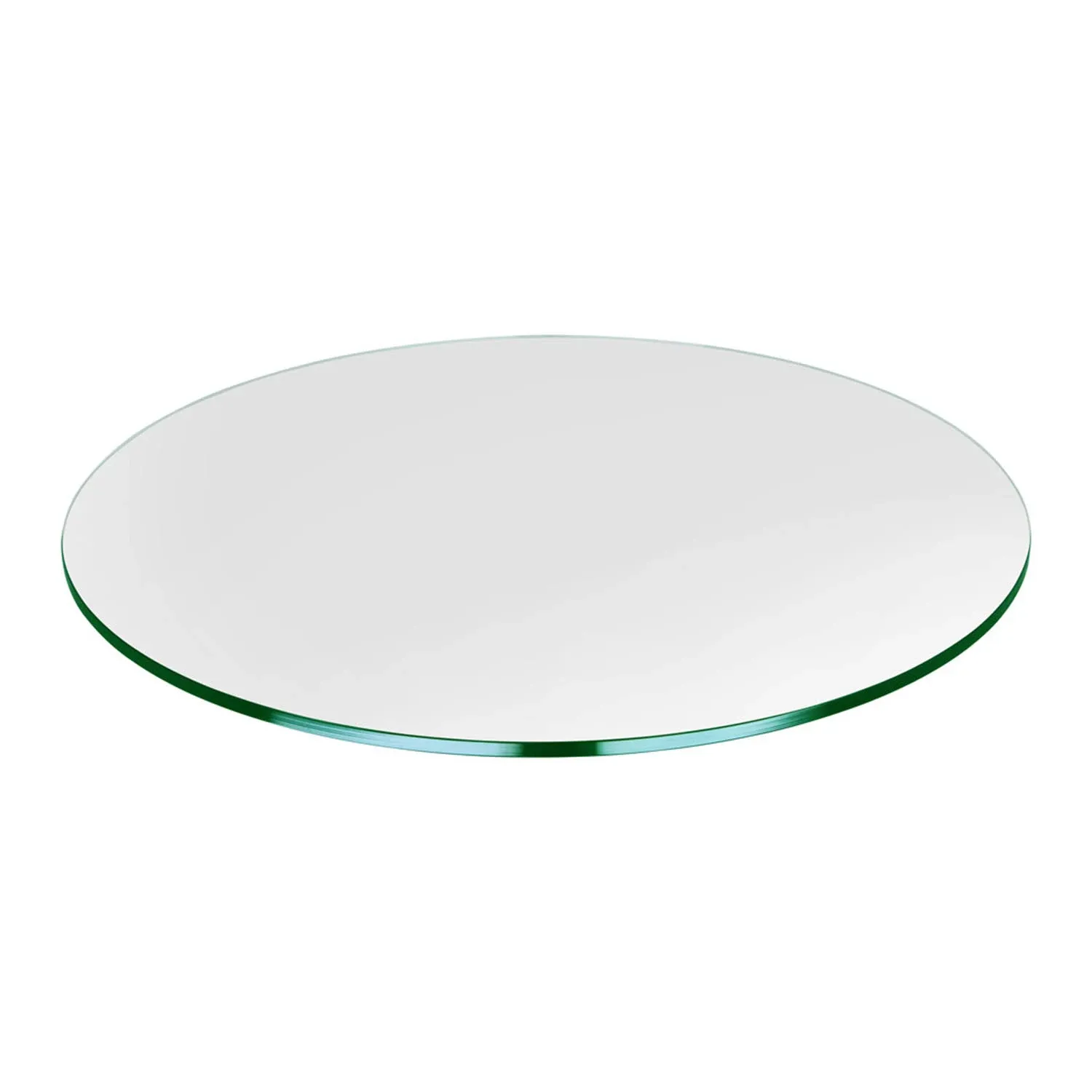 32" Round Glass Table Top - Tempered- 1/4" Thick - Flat Polished Glass