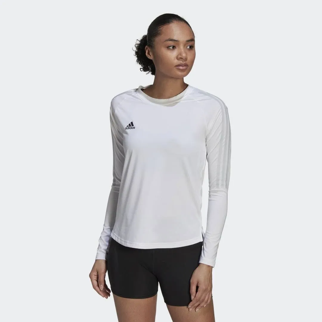 adidas Women's Hi Low Jersey Long Sleeve