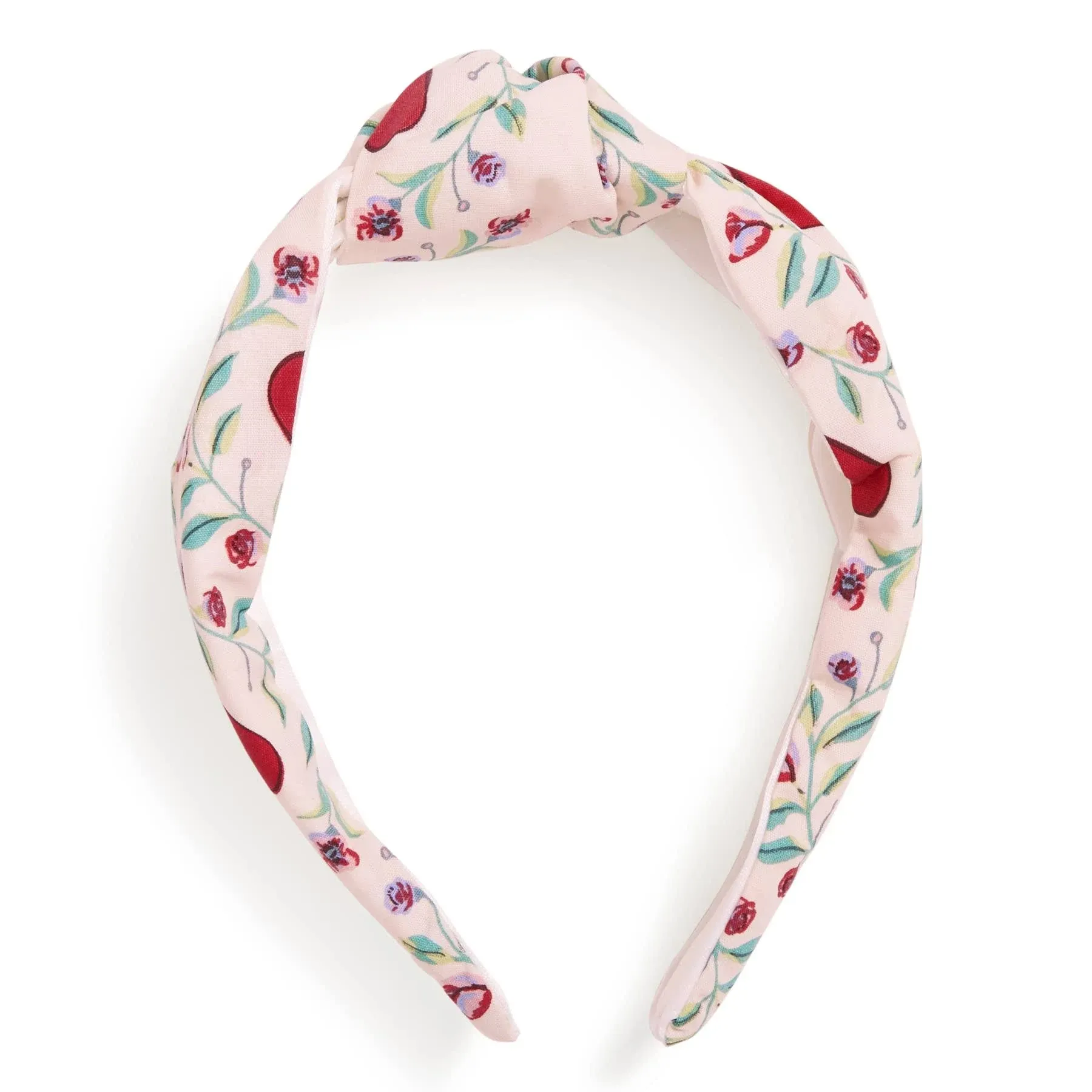 Vera Bradley Women's Cotton Knotted Headband Imperial Hearts Pink