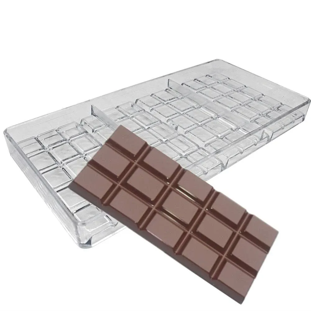 Goldbaking Chocolate Bar Maker Injection Hard Polycarbonate Chocolate Mold PC ...