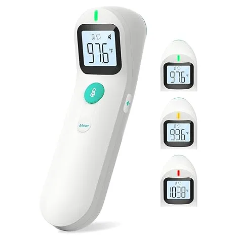 Thermometer for Adults and Kids, Forehead Thermometer with Comfortable 