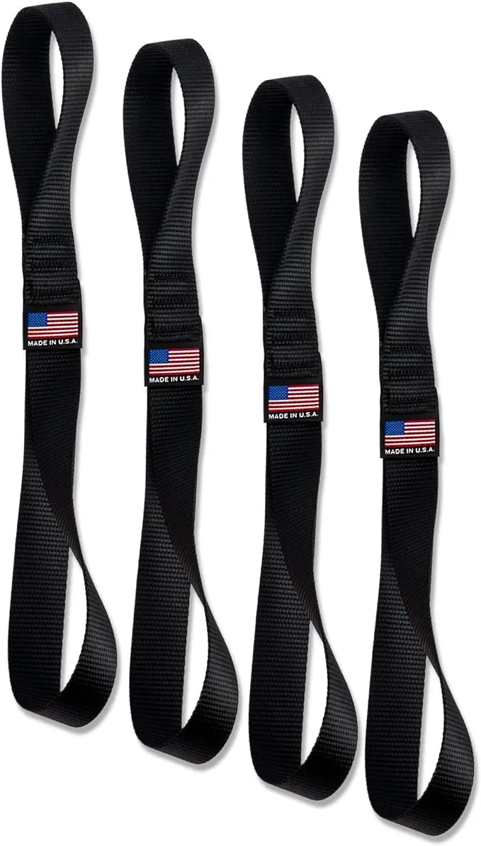 Chase Harper USA - 2020 Powersport Series Soft Hook Tie Down Extenders - 1" Wide x 14" Long (Set of 4) - 3,100 lb Break strength/12,400 lb.