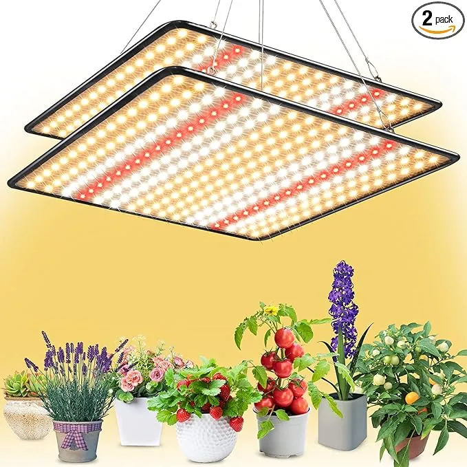 BAVIHOR Grow Light, 200W LED Grow Lights for Indoor Plants Full Spectrum Plant Growing Lamps for Seedling Veg and Bloom