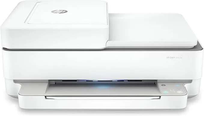 HP ENVY 6455e Wireless Color Inkjet Printer, Print, scan, copy, Easy setup, Mobile printing, Best for home, Instant Ink with HP+,white